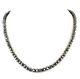 Bridal Gift Black Diamond Necklace, 7mm Black Diamond Beads Necklace 24 Inches