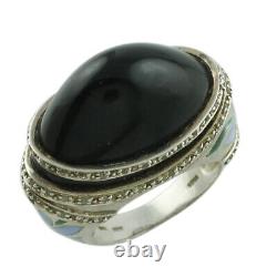 Birthday Gift For Her Black Onyx Gemstone Ring Size 7 925 Sterling Silver