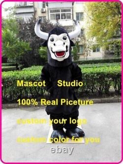 Black Bull Mascot Costumes Cartoon Apparel Birthday Masquerade Christmas Gifts