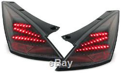 Black Led Tail Lights For Nissan 350z 2002-2005 Prefacelift Model Christmas Gift