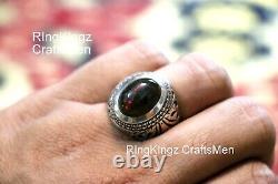 Black Opal Mens Ring Gift Jewelry Sterling 925 Silver Sizes 5-15 Handmade Rings