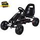 Black Xmas Gift Go Kart Kids Ride On Car Pedal Powered Car 4 Wheel Racer Toy Ste