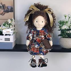BlissfulPixie Handmade Waldorf Doll 12 Girl Rag Toy Xmas Gift for Kids -Olivia
