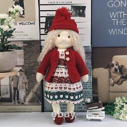BlissfulPixie Handmade Waldorf Doll 12'' Soft Rag Doll Girl Xmas Gift -Allison