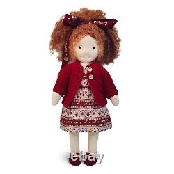 BlissfulPixie Handmade Waldorf Doll Christmas Xmas Birthday Gift for Girl Cotton