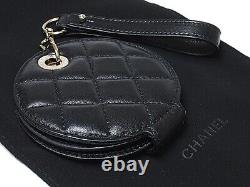 CHANEL Black Charm and Name Tag Lambskin Black 2019 Limited VIP Christmas Gift