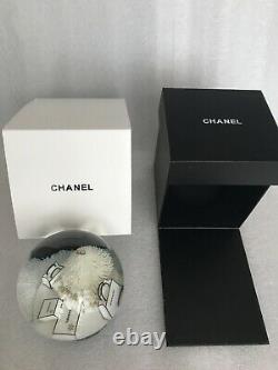 Chanel Snowglobe Vip Black Xmas Tree Gift New