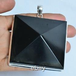 Christmas Eve Gift Onyx Gemstone Black Pendant 925 Sterling Silver Jewelry 17307