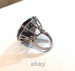 Christmas Gift 100 Ct Black Diamond Ring, Great Shine & Luster AAA Certified