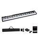Christmas Gift 88 Key Digital Piano Midi Keyboard Withbluetooth &mp3 Home Black