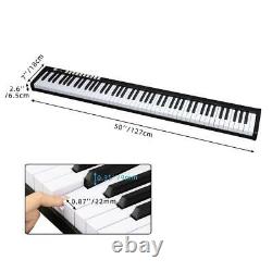Christmas Gift 88 Key Digital Piano MIDI Keyboard withBluetooth &MP3 Home Black
