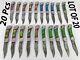 Christmas Gift Of 20 Pcs Forged Damascus Steel Folding Pocket Knives Lot 137