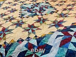 Christmas Handmade Patchwork Queen Quilt Gift Black Friday Sale