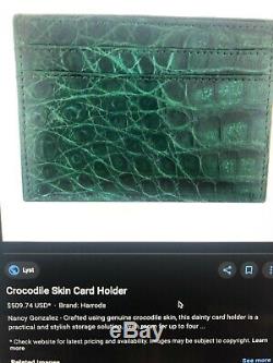Credit Card Crocodile Leather Wallet Genuine Brand New'Ideal Birthday/Xmas gift