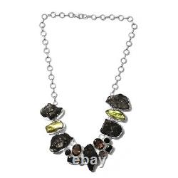 Ct 137.8 Necklace for Women 925 Silver For Black Karelian Shungite