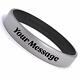 Custom Engraved Silicone Wristbands Personalized Luxe Rubber Bracelets