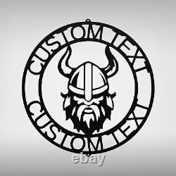 Custom Viking Metal Wall Art Sign Home Personalized Decor Signs Christmas Gifts