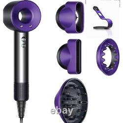 DYSON HD03 Supersonic Hair Dryer Gift Edition Purple/black +Display Stand Xmas