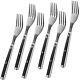 Dinner Forks Set Japanese Damascus Steel Table Forks Flatware Set Of 6 Gift Box