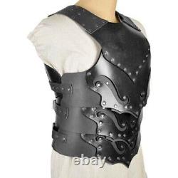 Elf Armor Medieval Leather Black Knight Cuirass LARP cosplay Christmas Gift SCA