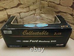 FORD MUSTANG SVO 118 WELLY 1986 Christmas New Year Gift