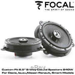 Focal IC RNS165 Custom Fit 6.5 2-Way Coaxial Speakers 240W For Dacia, Nissan