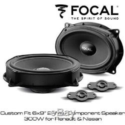 Focal ISRNI690 Custom Fit 6x9 2 Way Component Speakers 320W for Renault, Nissan