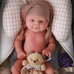 Full Body Silicone Baby Reborn Doll Realistic BabyGirl Toy For Christmas Gift