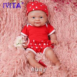 Full Body Silicone Baby Reborn Doll Realistic BabyGirl Toy For Christmas Gift