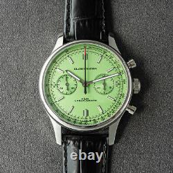 GLAMOR MASTER 40mm SWAN NECK Chrono Mechanical MENS Watch SEAGULL 1963 GREEN