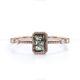Gift For Her 14k Gold Rutilated Quartz Diamond Dainty Statement Wedding Ring