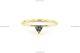 Gift For Her 14k Yellow Gold Natural Diamond Promise Band Birthday Ring