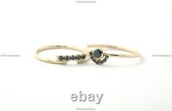 Gift For Her 14k Yellow Gold Natural Diamond Wedding Band Birthday Ring