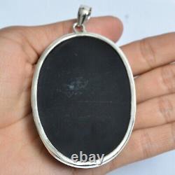 Gift For Her 925 Sterling Silver Black Onyx Gemstone Jewelry Pendant 17306