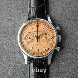 Glamor Master 40mm SWAN NECK Chronograph Mechanical Watch SEAGULL 1963 Orange