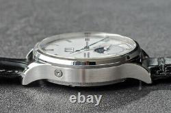 Glamor Master 41mm Enamel 29½ Moon Phase Mechanical Watch Seagull 1963 Silver