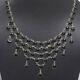 Good Friday Gift Black Onyx Chain Necklace Silver Jewelry For Women 10489