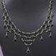 Good Friday Gift Onyx Gemstone Chain Black Necklace Silver Jewelry 10492