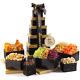 Gourmet Collection Holiday Christmas Dried Fruit & Mixed Nuts Gift Basket Blac