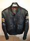 Great Christmas Gift, Men's Motorcycle Jacket, Black Leather, Size 42