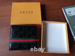 Gucci wallets Men GG Black leather purse with box Christmas gifts fast shipping