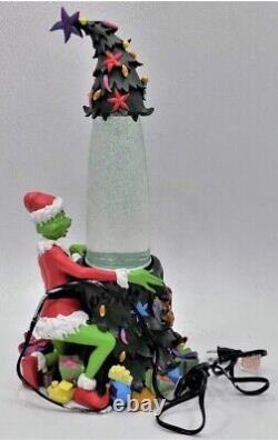 HTF Dr. Seuss How The Grinch Stole Christmas Glitter Lamp Light in Orig Box EUC