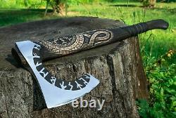 Hand forged Viking Axe Medieval battle Viking tomahawk Best Xmas gift