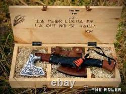 Hatchet Bearded Battle axe, Christmas Gift for men, Custom Handmade Viking Axe