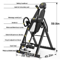 Heavy Duty Inversion Table Back Therapy Pain Relief Adjust Stretcher Xmas Gift