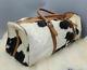 Holiday Winter Christmas Gift Sale Handmade Cowhide Leather Travel Outdoor Bag