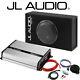 Jl 8 Shallow Subwoofer Slot Port Box Amp Package Bass Deal 500w Max Power