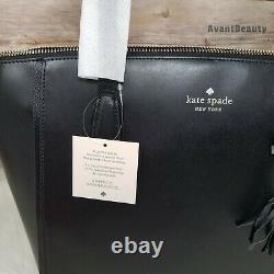 Kate Spade New York Kali Leather Large Tote Shoulder Bag Black Gift Christmas