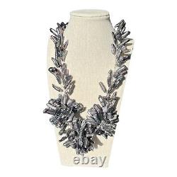 Keshi Peacock Freshwater Pearl Chunky Statement Necklace