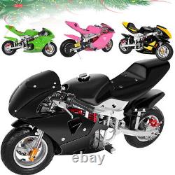 Kids Mini Gas Power Dirt Bike, Motorcycle Ride-on 49cc 4 Stroke Child Xmas Gifts